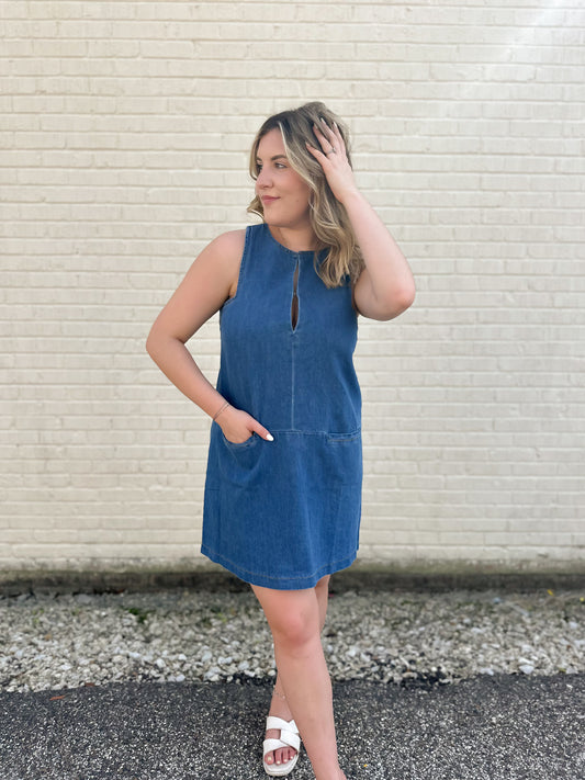 Sensational Season Denim Mini Dress