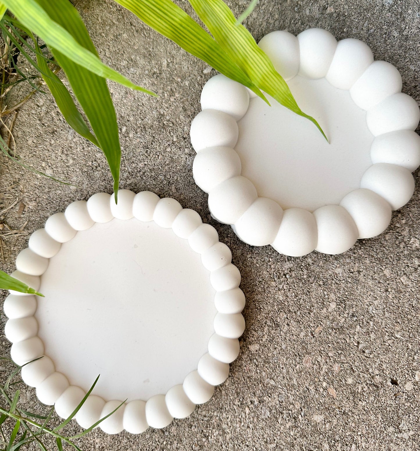 Small Bubble Jesmonite Tray + Coaster