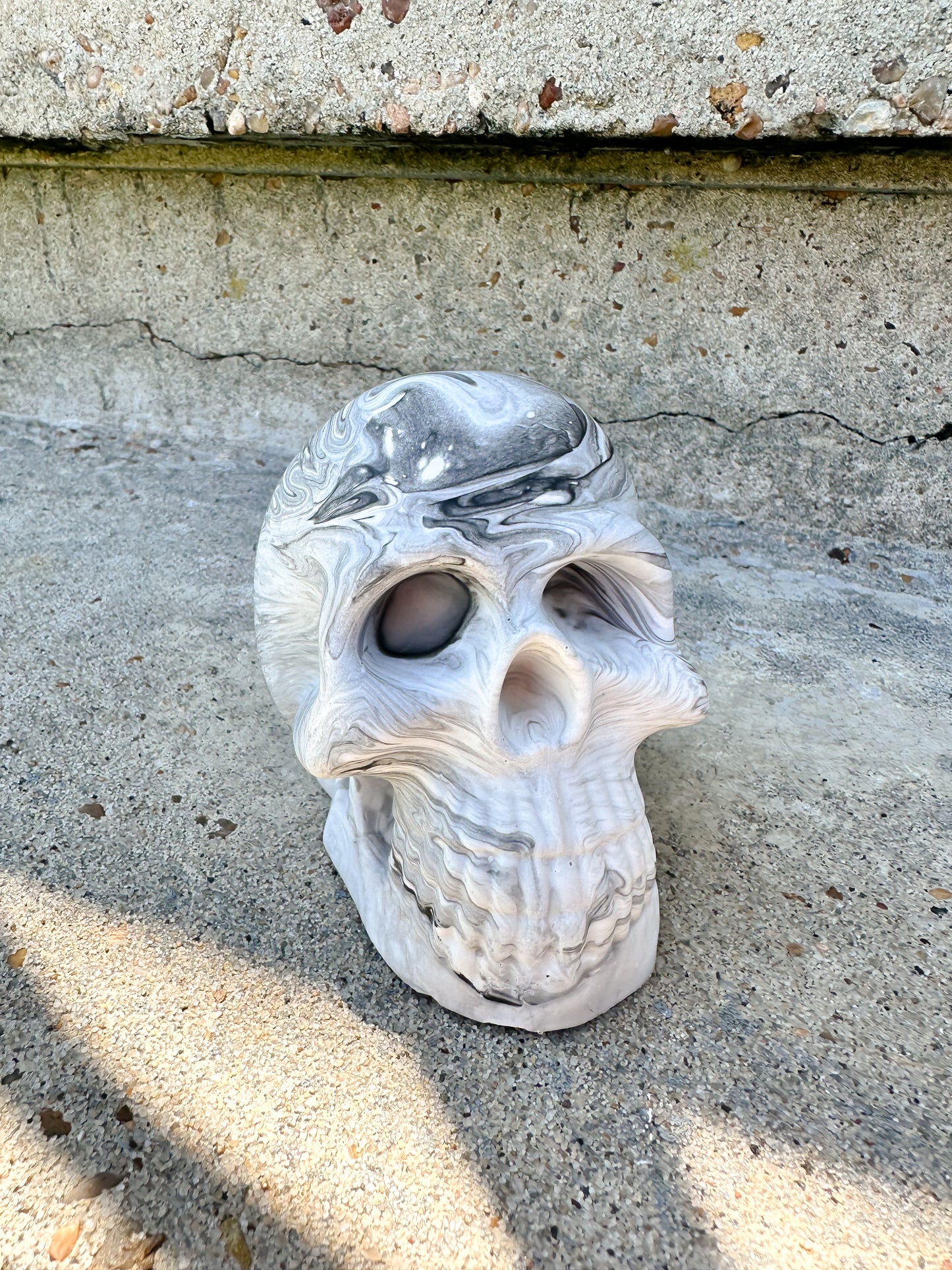 Skull Jesmonite Halloween Decor